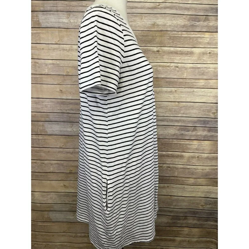 Mudpie Women’s Medium Dress White Blue Stripe - Picture 7 of 10